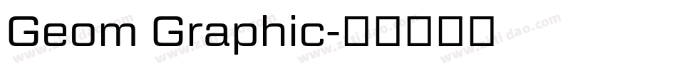 Geom Graphic字体转换